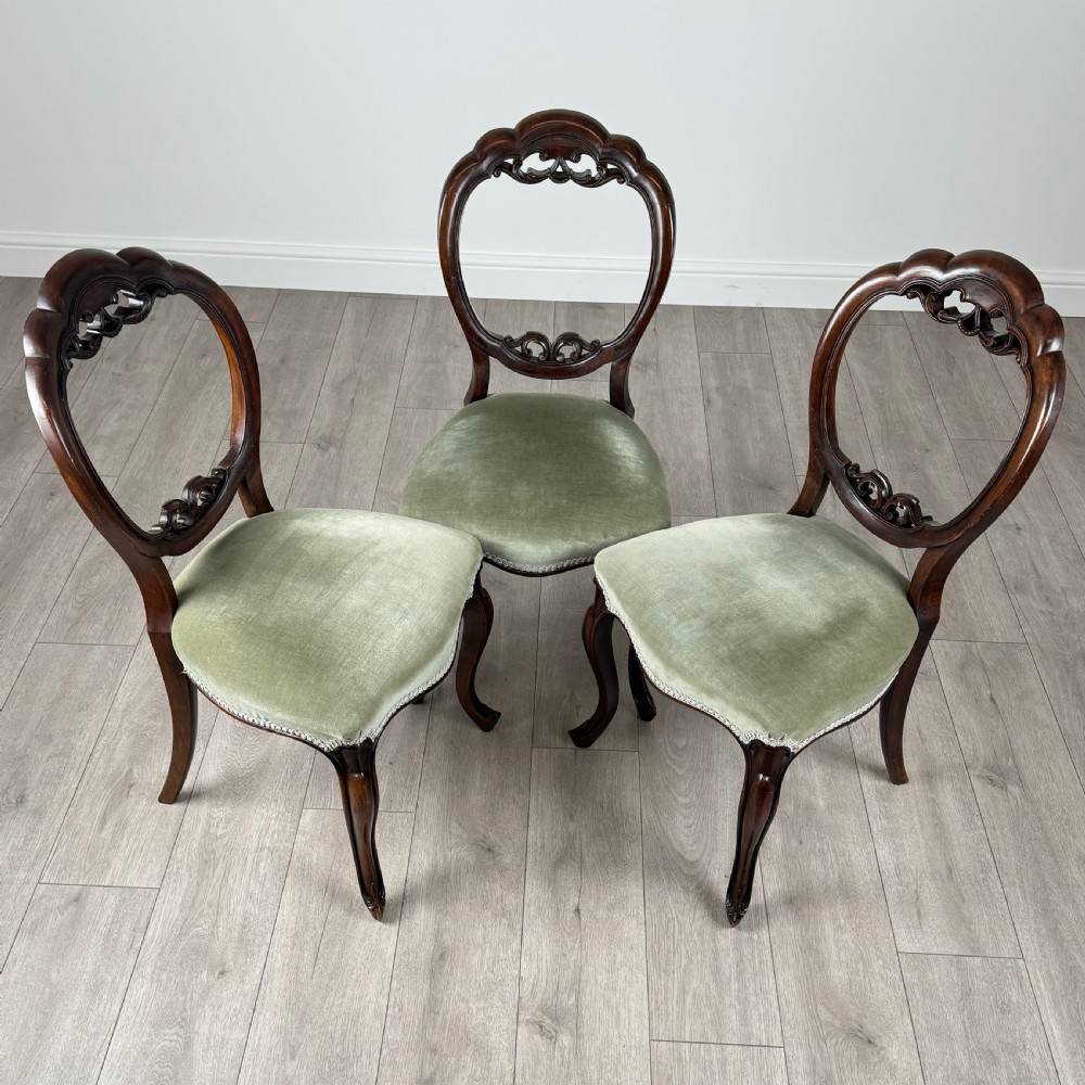  Antique 19th Century Set Of 6 Dining Chair’s In Mahogany  View IX