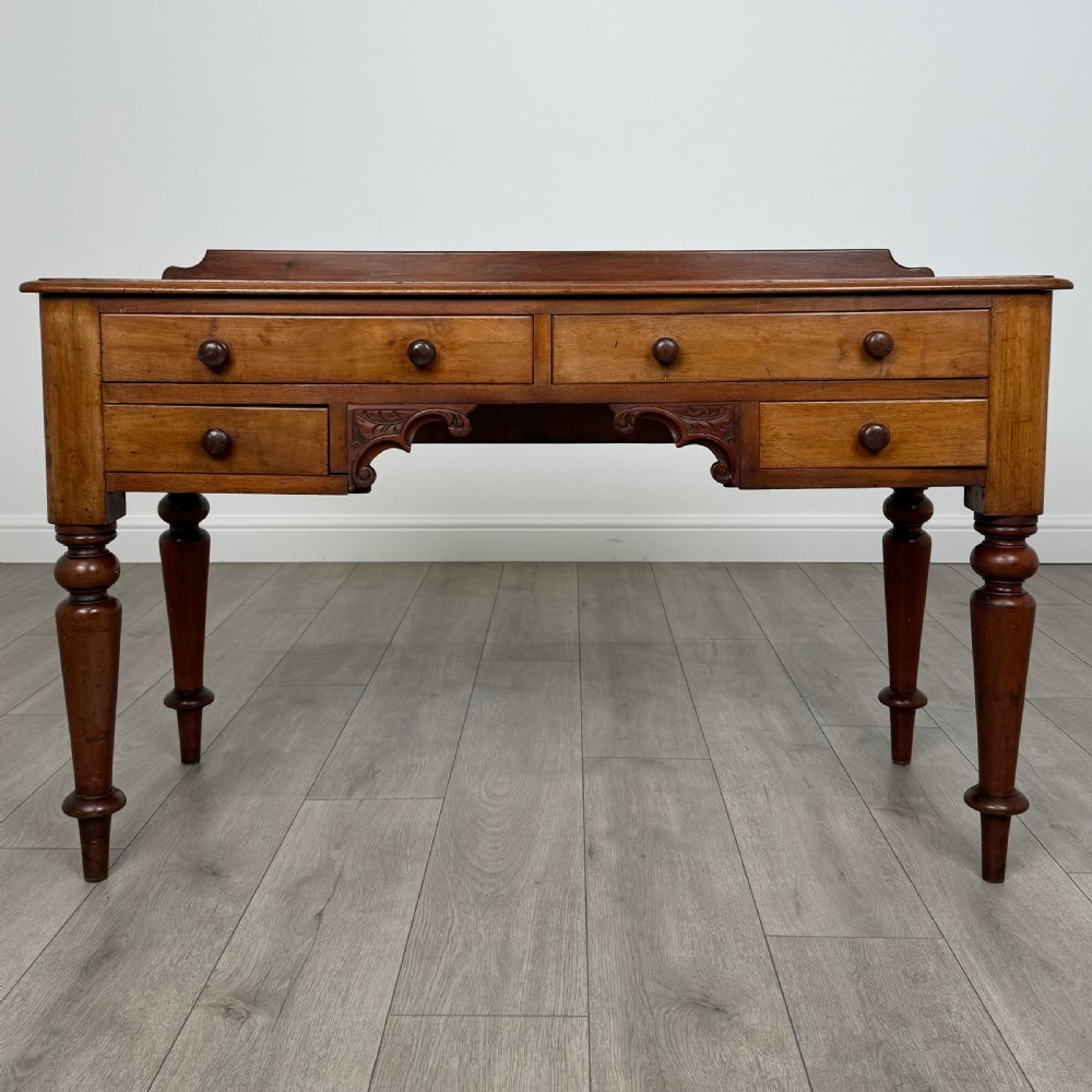  Antique 19th Century Mahogany Writing Table Of Fine Quality