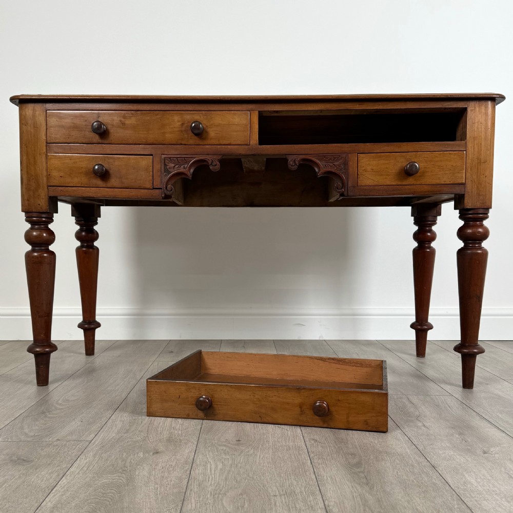  Antique 19th Century Mahogany Writing Table Of Fine Quality View X