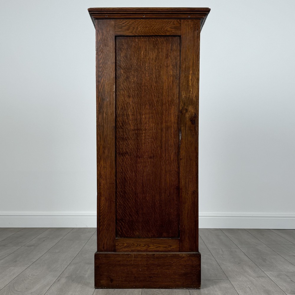 Antique 20th Century Tambour Cabinet In Oak View V