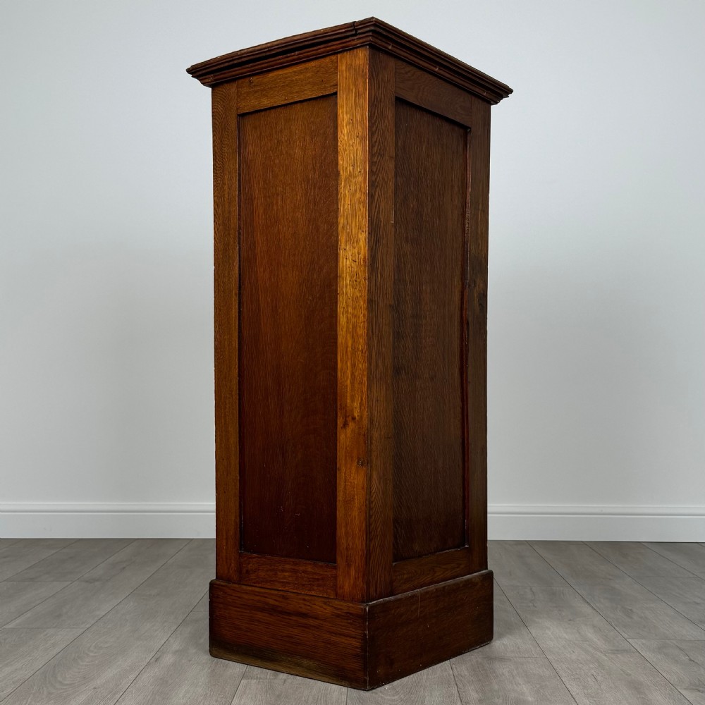 Antique 20th Century Tambour Cabinet In Oak View VI