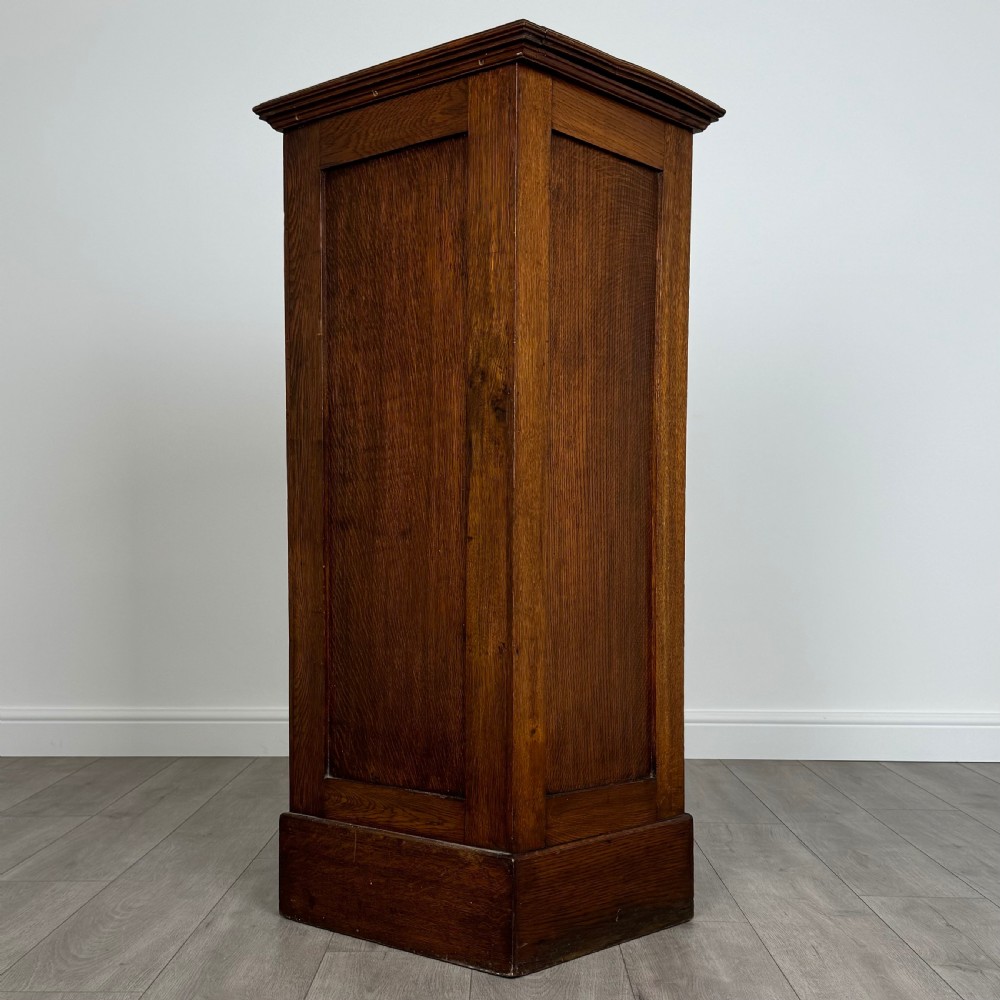 Antique 20th Century Tambour Cabinet In Oak View VII