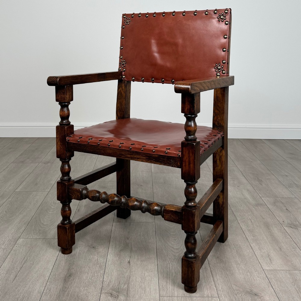 Antique 20th Century Set Of 6 Good Quality Oak Dining Chair’s View II