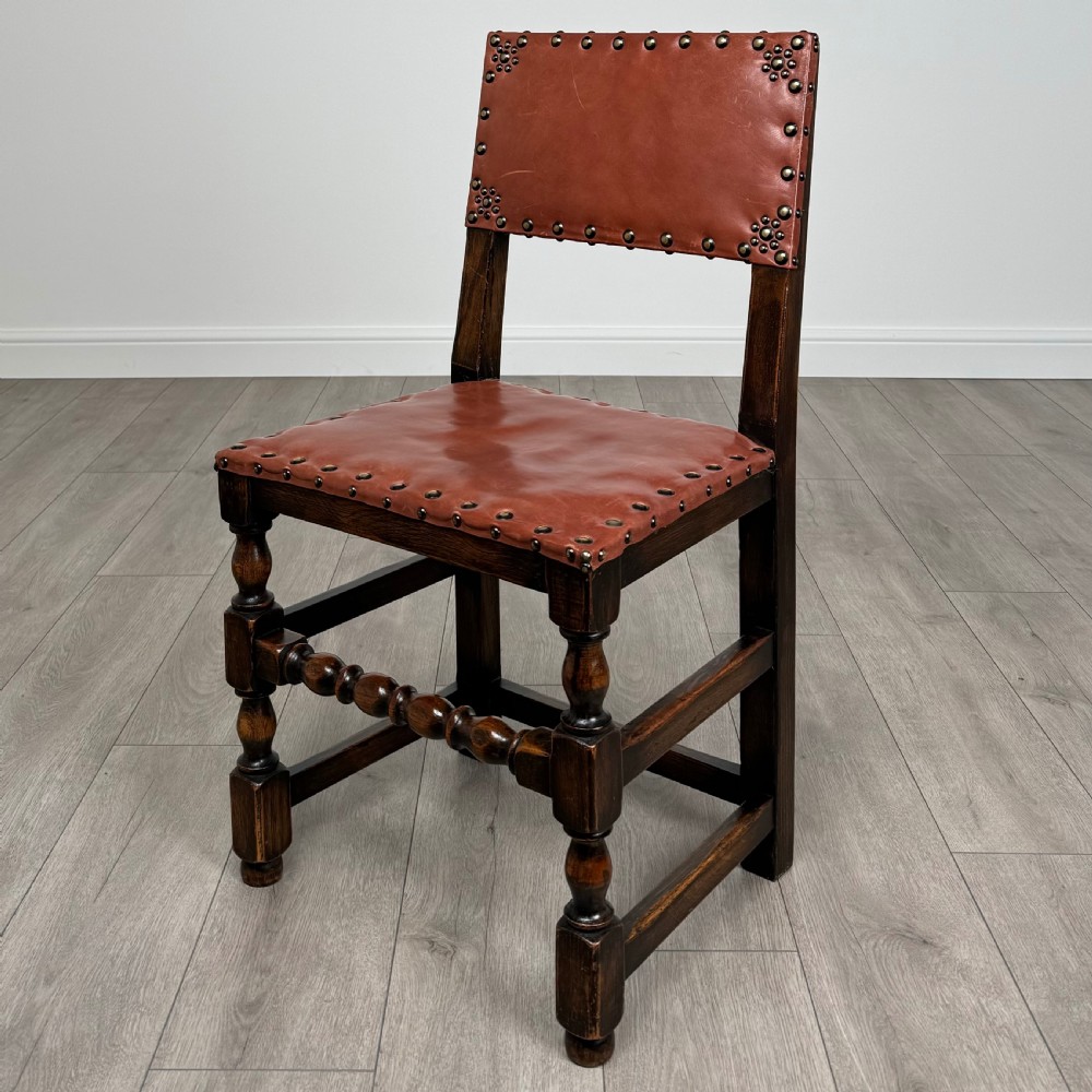 Antique 20th Century Set Of 6 Good Quality Oak Dining Chair’s View III