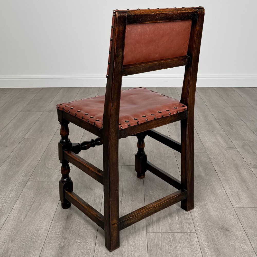 Antique 20th Century Set Of 6 Good Quality Oak Dining Chair’s View IV