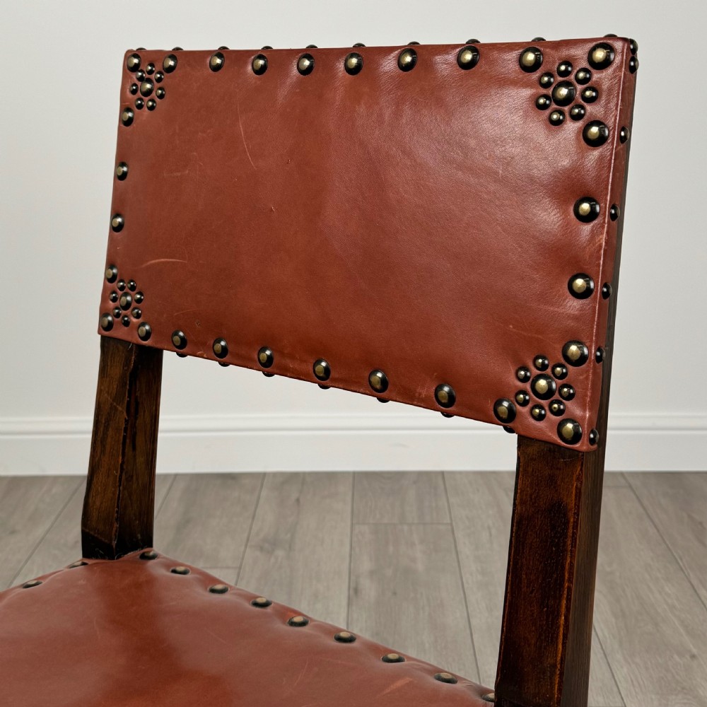 Antique 20th Century Set Of 6 Good Quality Oak Dining Chair’s View V