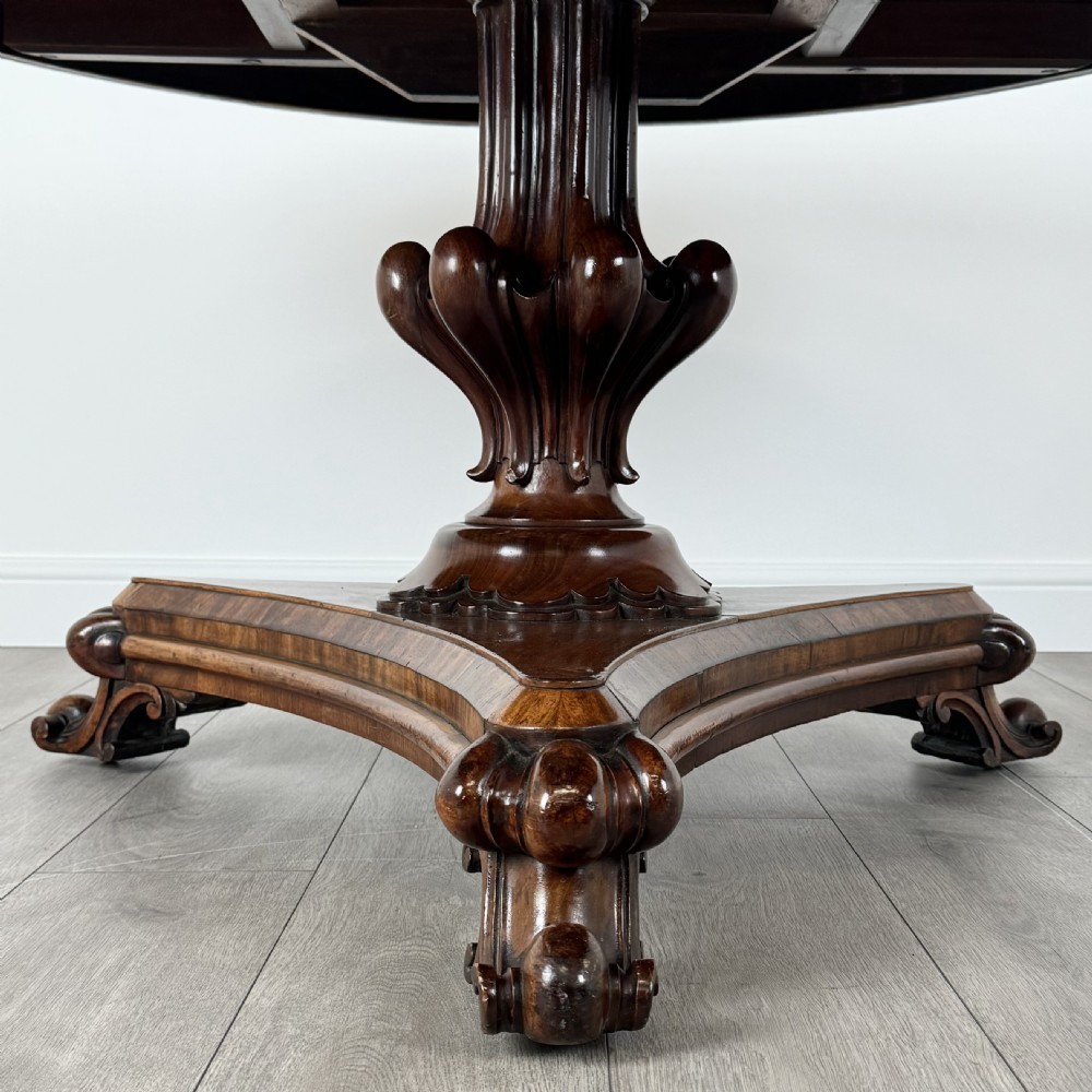 Antique 19th Century Round Tilt Top Table In Mahogany View V
