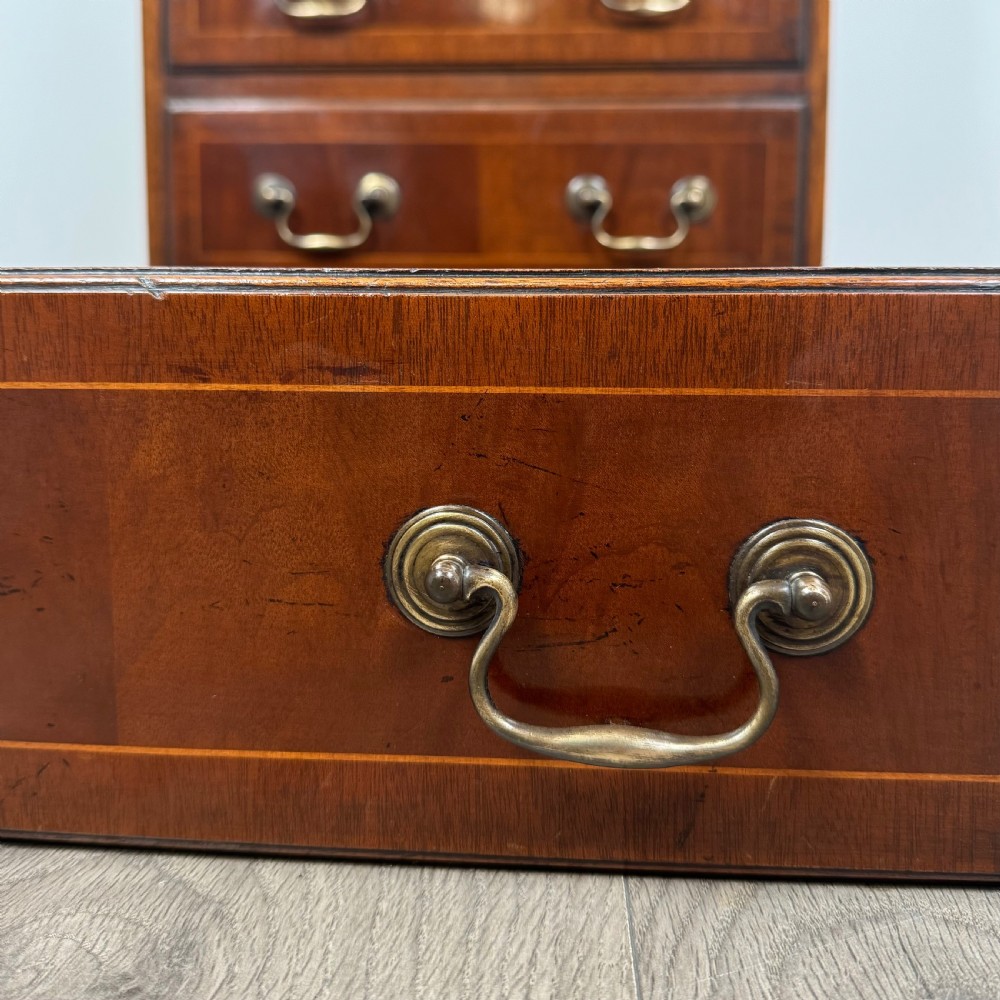 Antique 20th Century Small Chest On Chest In Mahogany  View XI