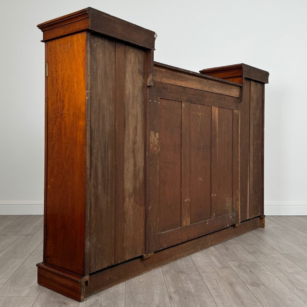 Antique 19th Century Unusual Display Cabinet In Mahogany  View V