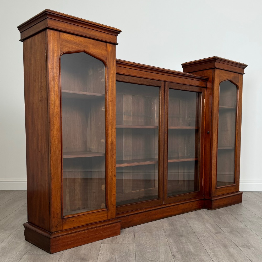 Antique 19th Century Unusual Display Cabinet In Mahogany  View IX