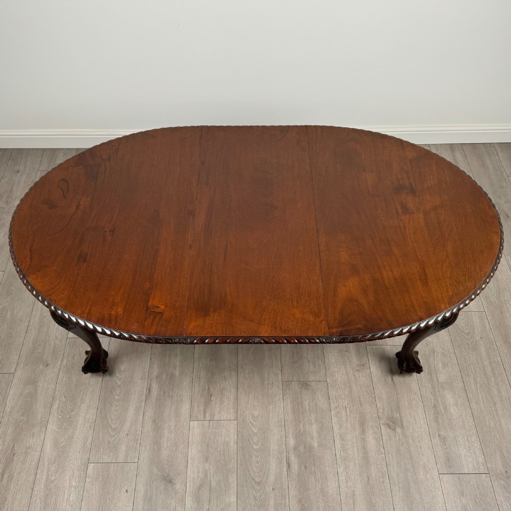 Antique 20th Century Dining Table Of Good Quality In Mahogany  View VII