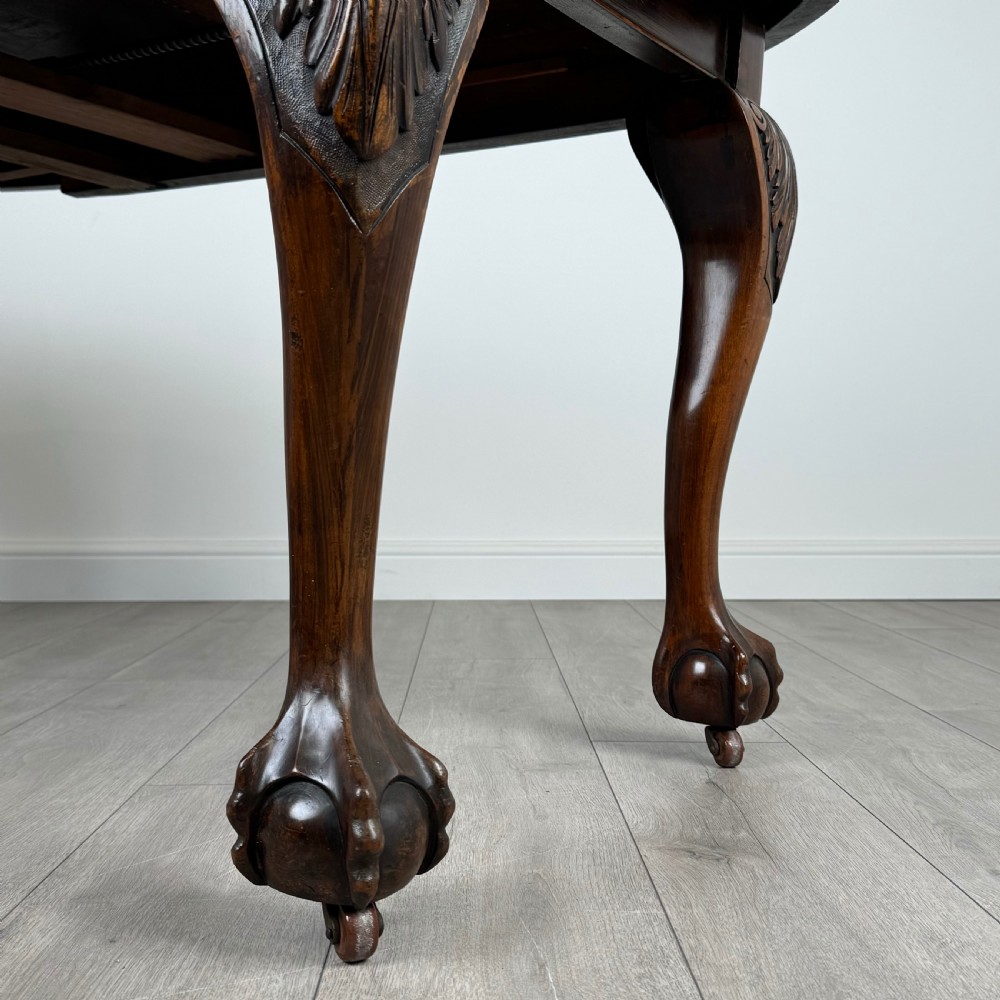 Antique 20th Century Dining Table Of Good Quality In Mahogany  View IX