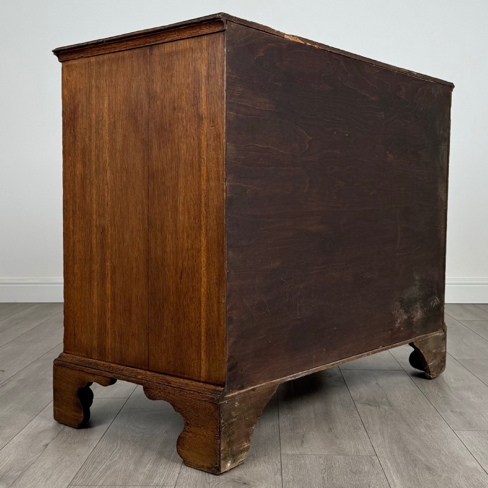Antique 18th Century Good Quality Oak Chest Of Drawers  View V
