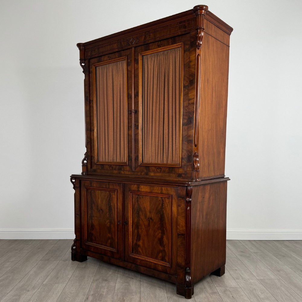 Antique 19th Century Good Quality Bookcase In Mahogany  View III