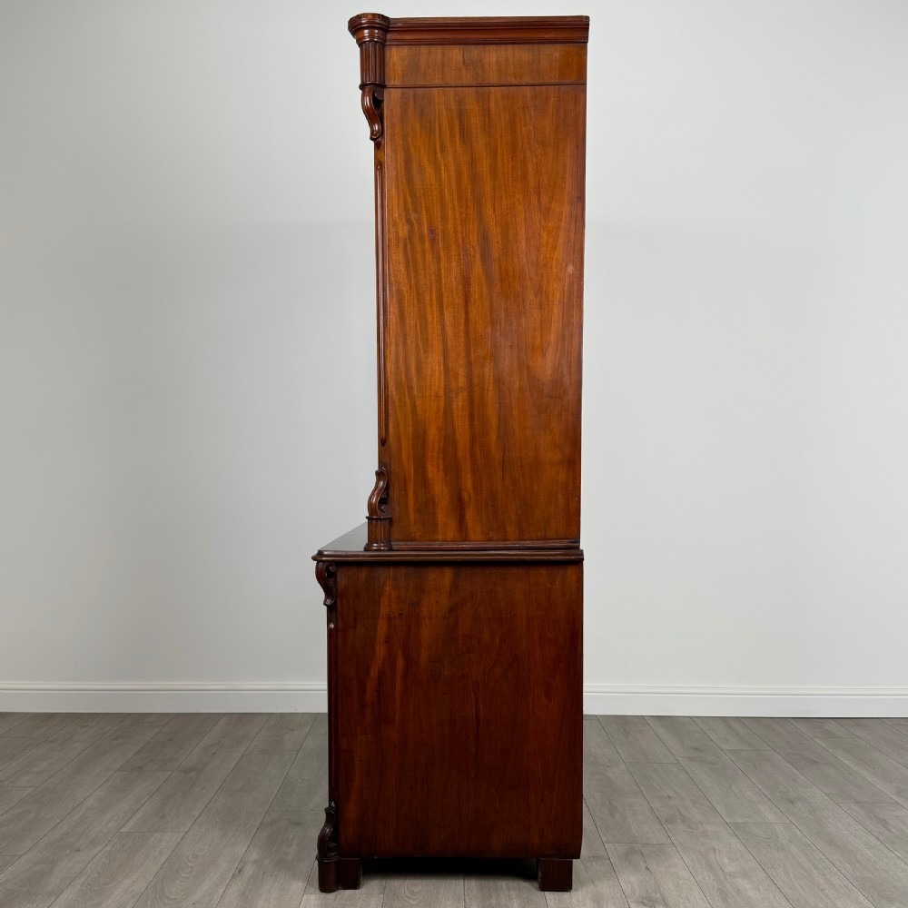 Antique 19th Century Good Quality Bookcase In Mahogany  View IV