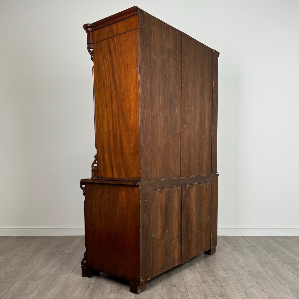 Antique 19th Century Good Quality Bookcase In Mahogany  View V