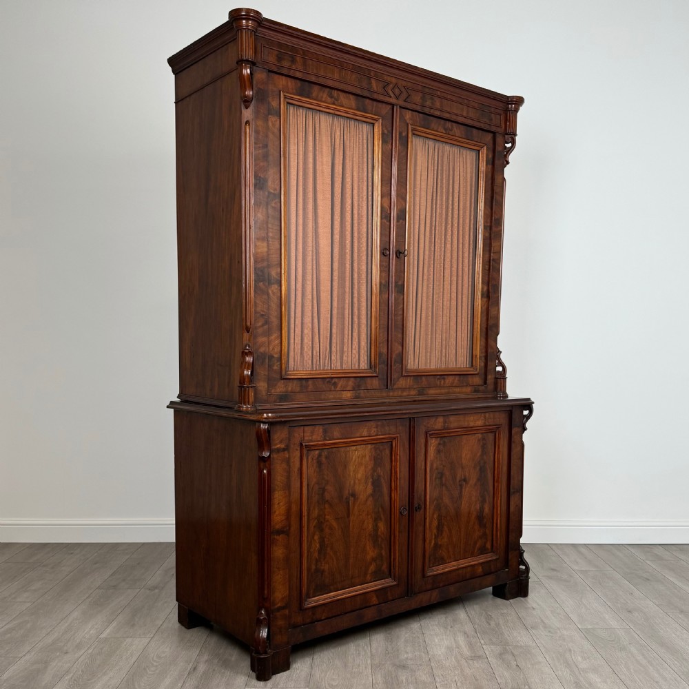 Antique 19th Century Good Quality Bookcase In Mahogany  View IX