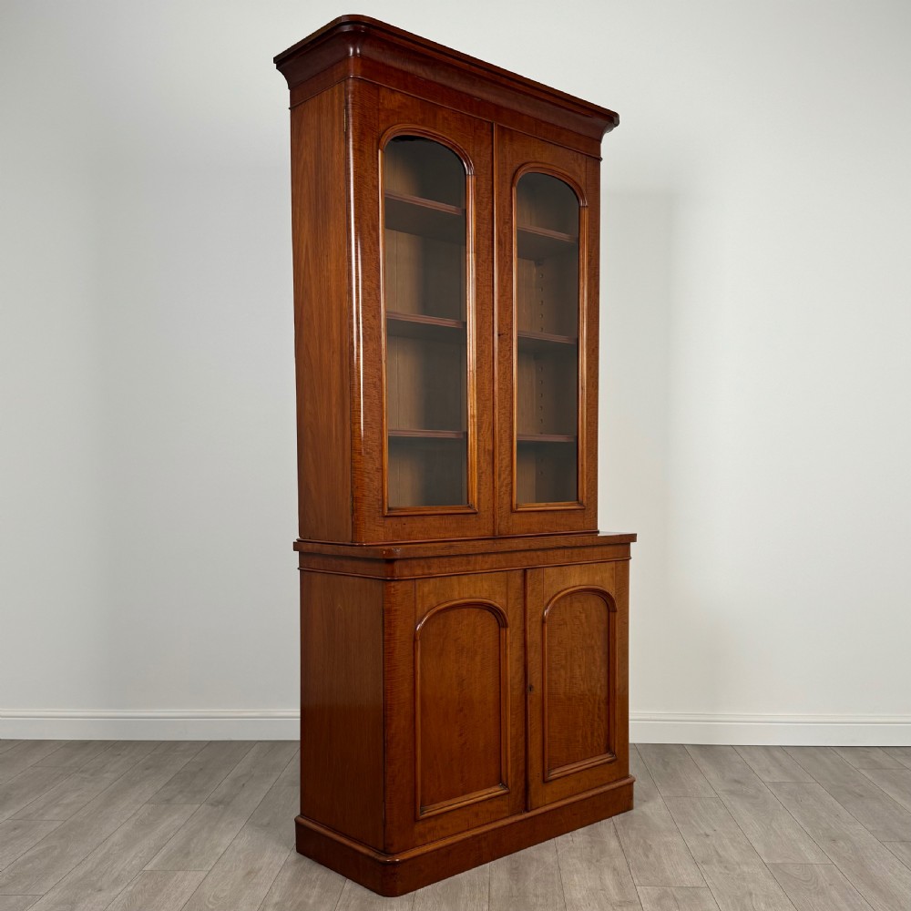 Antique 19th Century Fine Quality Bookcase In Mahogany  View IX
