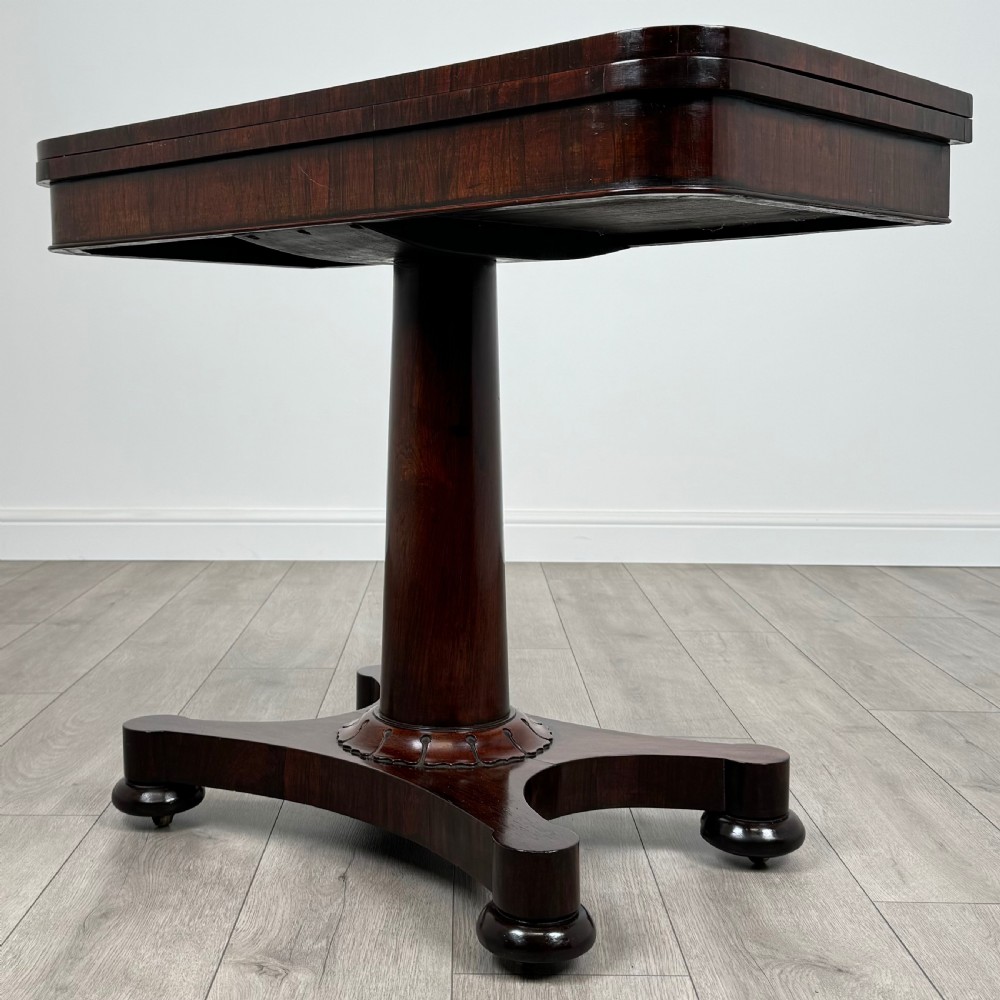 Antique 19th Century Fine Quality Card Table In Rosewood  View II