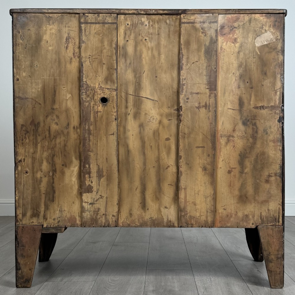 Antique 19th Century Mahogany Bow Fronted Chest Of Drawers  View VI