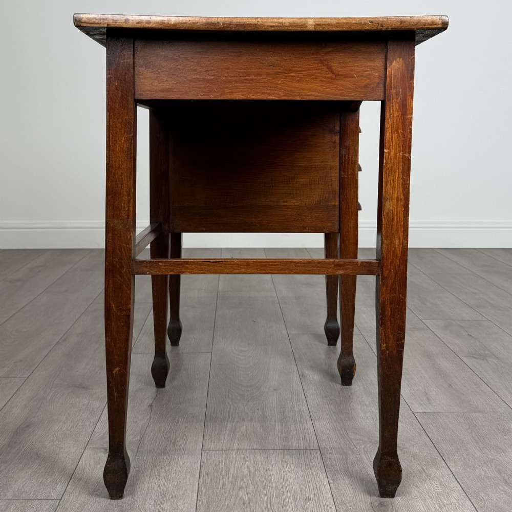 Antique 20th Century Small Oak Desk Of Fine Quality  View IV