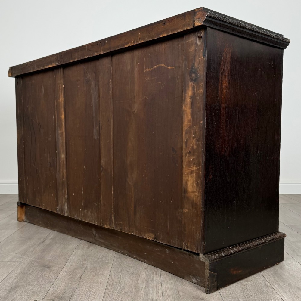 Antique 19th Century Heavily Carved Sideboard In Oak  View VII