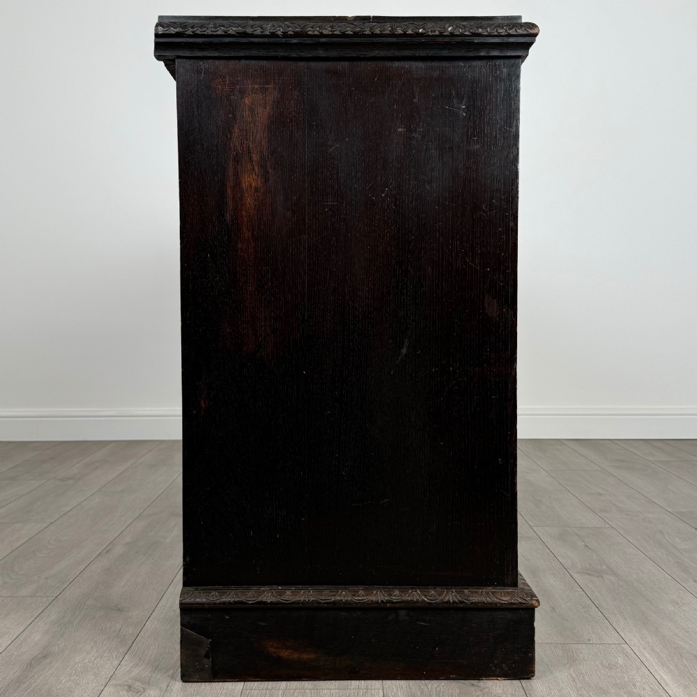Antique 19th Century Heavily Carved Sideboard In Oak  View VIII