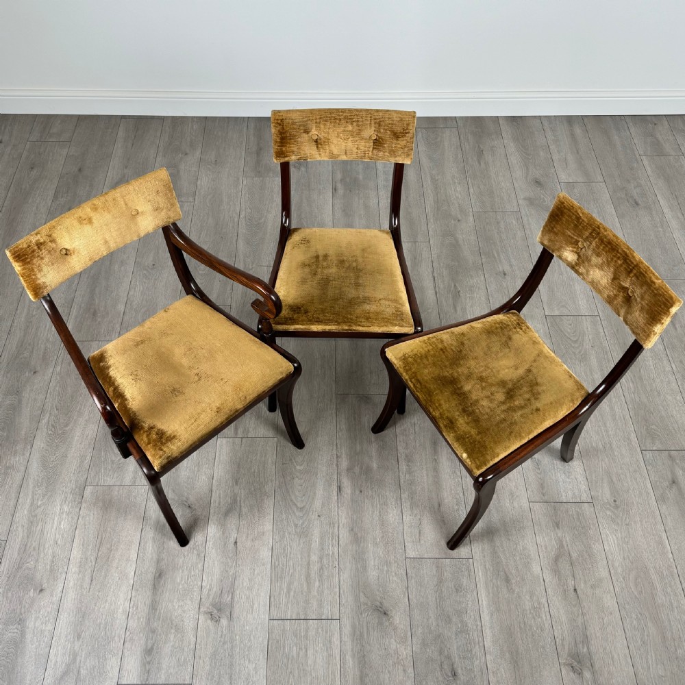 Antique 20th Century Set Of 6 Dining Chair’s In Mahogany  View X