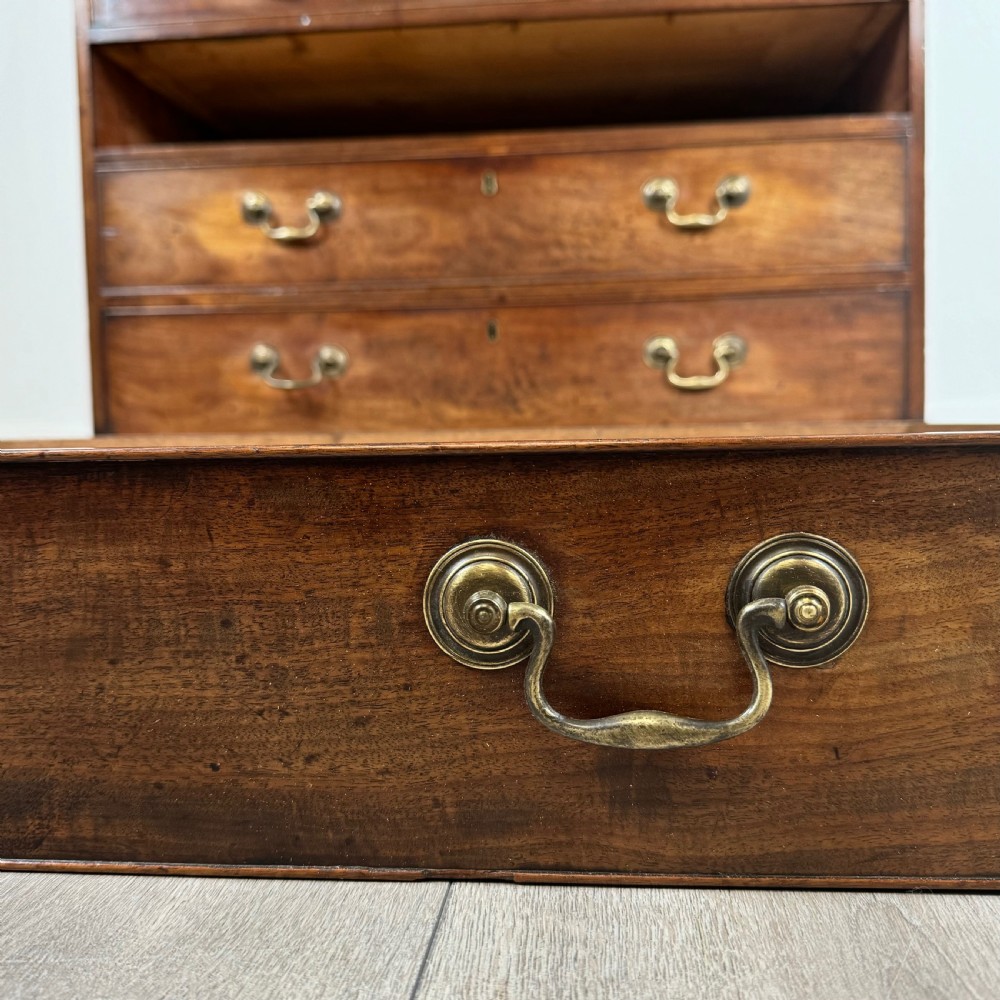 Antique 18th Century Fine Quality Bureau Bookcase In Mahogany View XI