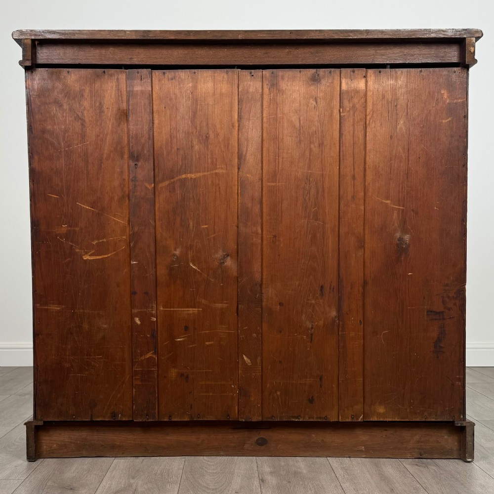 Antique 19th Century Fine Quality Carved Open Bookcase In Oak  View V
