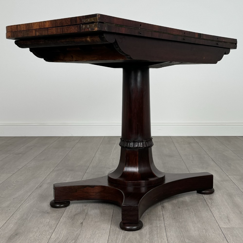 Antique 19th Century Card Table Of Good Quality In Rosewood  View IV