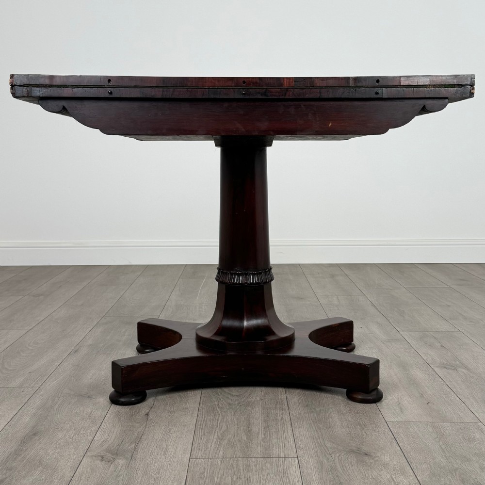 Antique 19th Century Card Table Of Good Quality In Rosewood  View VI