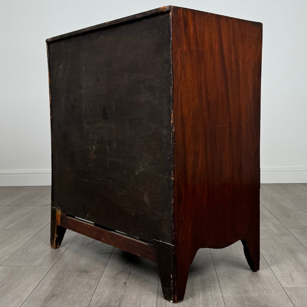 Antique 19th Century Unusual Chest Of Drawers In Mahogany  View VII