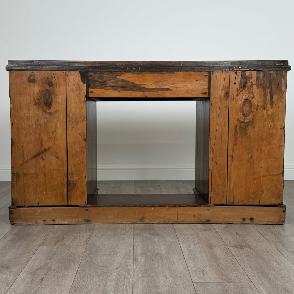  Antique 19th Century Pedestal Desk In Walnut  View V