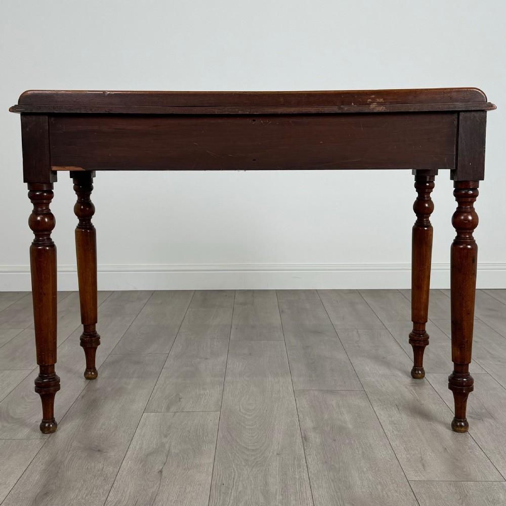  Antique 19th Century Fine Quality Writing Table In Mahogany  View V