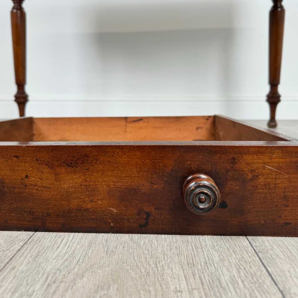  Antique 19th Century Fine Quality Writing Table In Mahogany  View XI