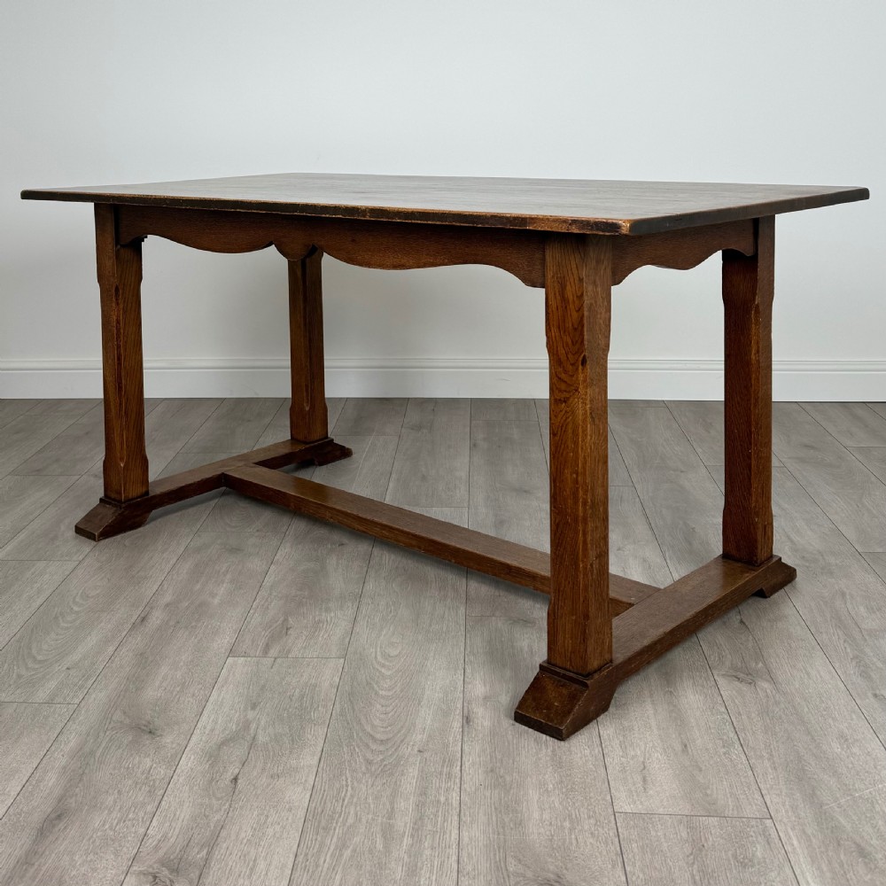 Antique 20th Century Small Oak Dining Table  View II