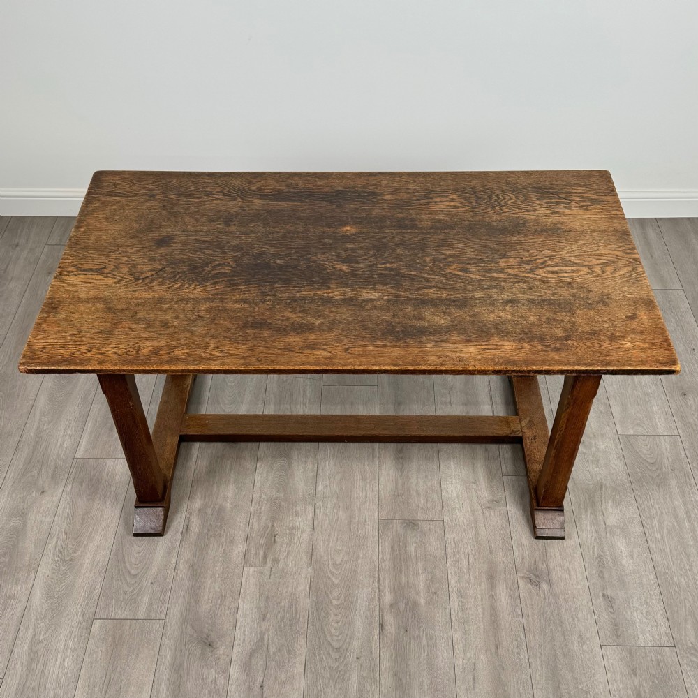 Antique 20th Century Small Oak Dining Table  View IV