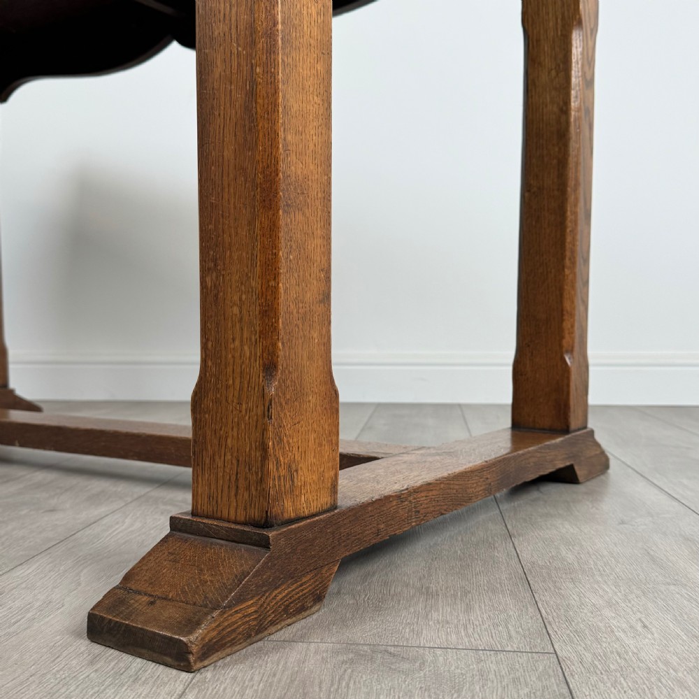 Antique 20th Century Small Oak Dining Table  View VI