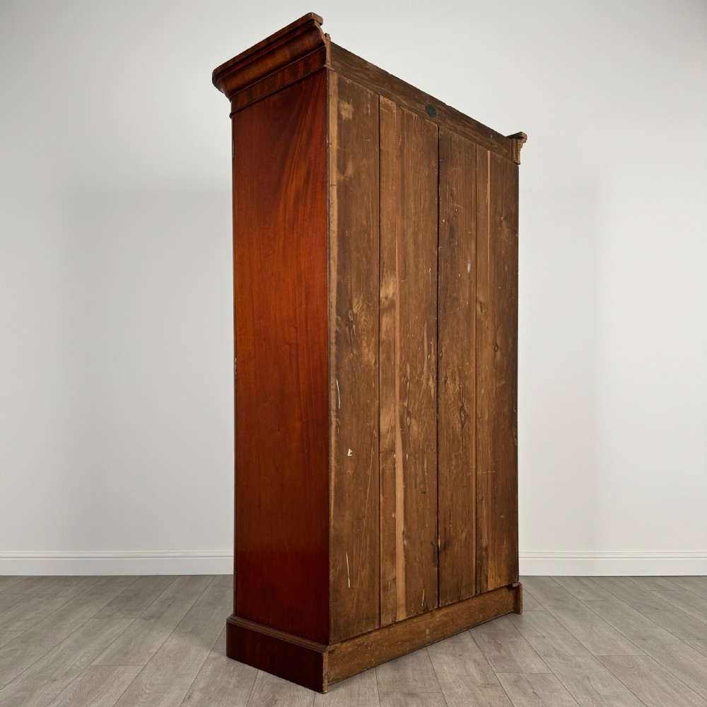 Antique 19th Century Mahogany Wardrobe Of Good Quality  View V