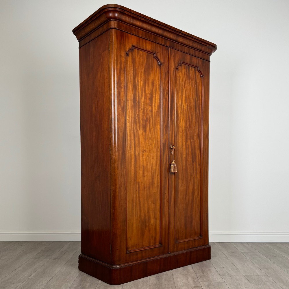Antique 19th Century Mahogany Wardrobe Of Good Quality  View IX