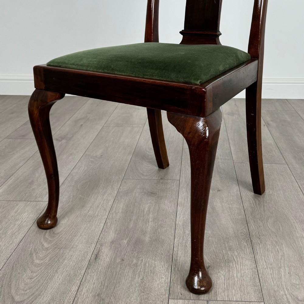  Antique 20th Century Set Of 6 Queen Anne Style Dining Chairs View VIII