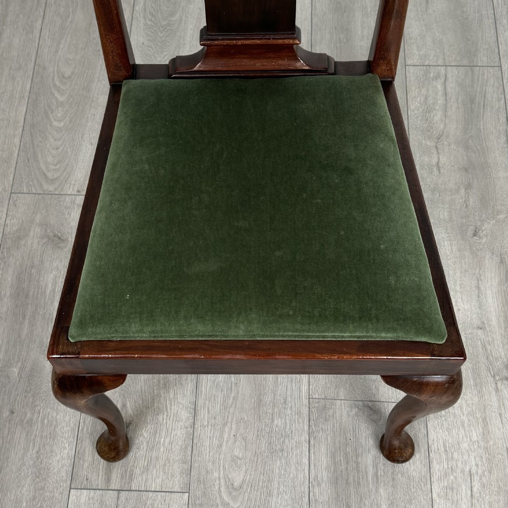  Antique 20th Century Set Of 6 Queen Anne Style Dining Chairs View IX