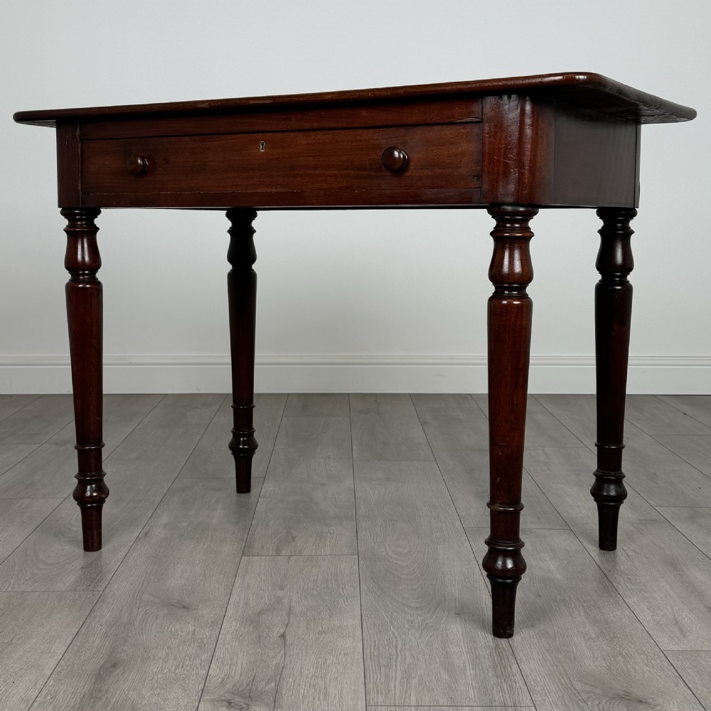  Antique 19th Century Writing Table In Mahogany View II