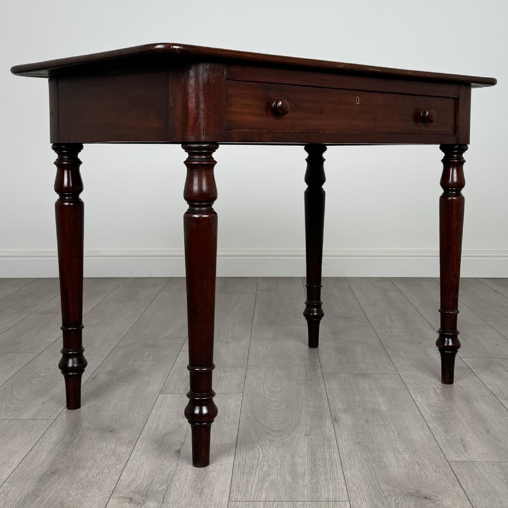  Antique 19th Century Writing Table In Mahogany View VIII