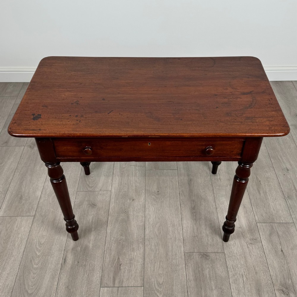  Antique 19th Century Writing Table In Mahogany View IX