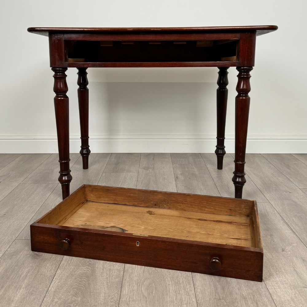  Antique 19th Century Writing Table In Mahogany View X