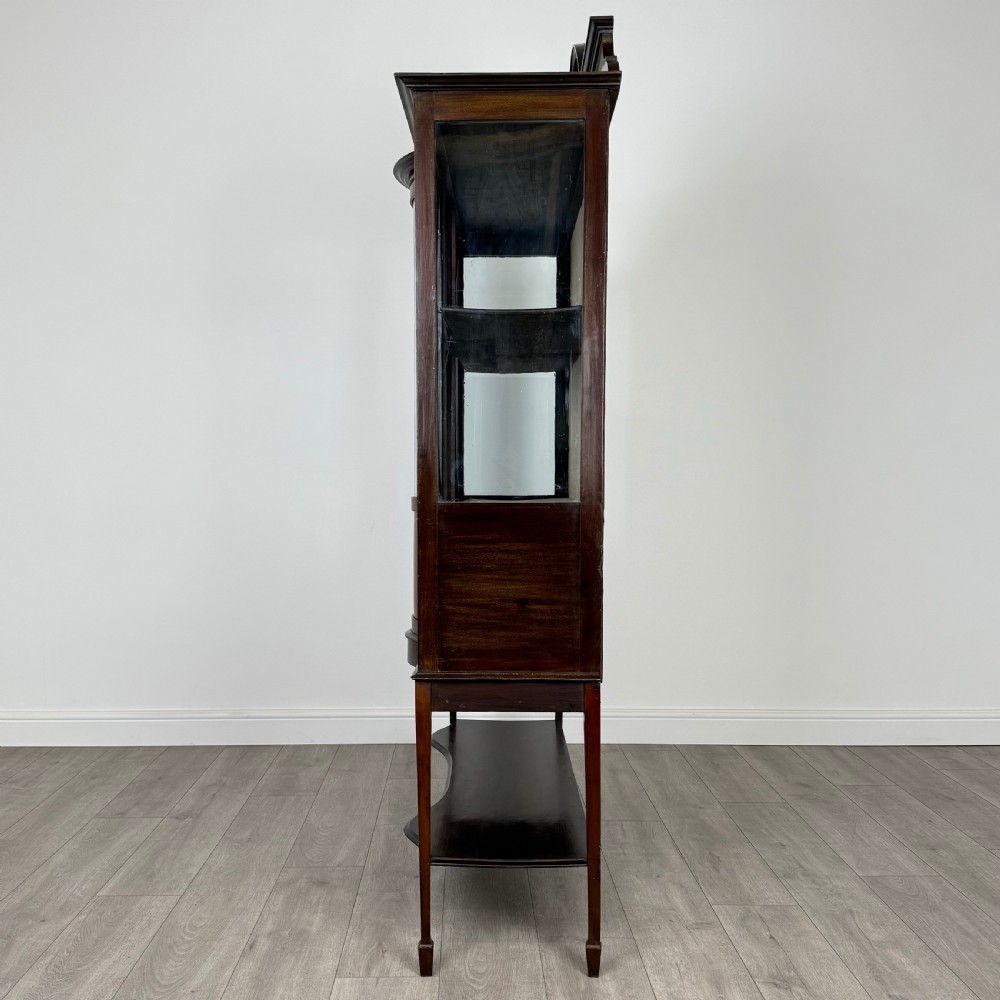  Antique 20th Century Glazed Display Cabinet In Mahogany  View IV