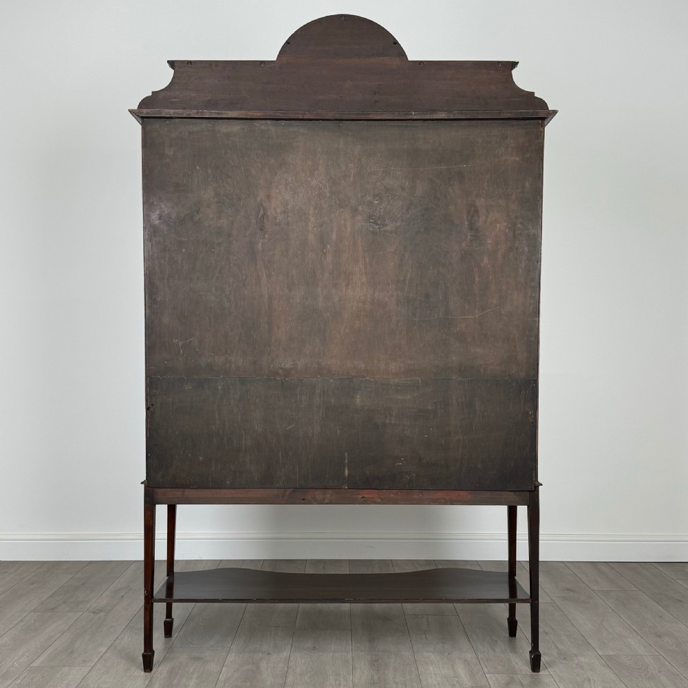  Antique 20th Century Glazed Display Cabinet In Mahogany  View VI