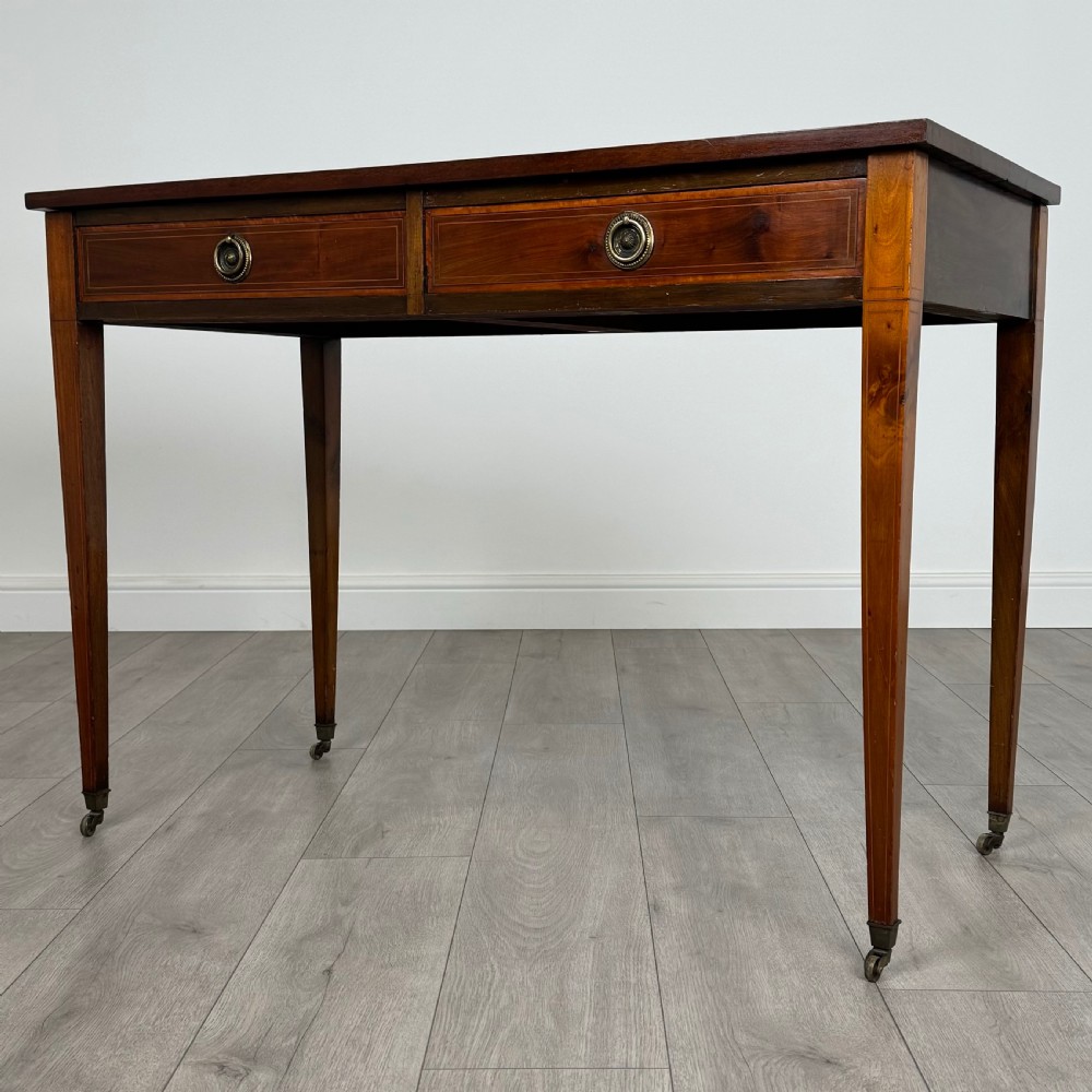  Antique 20th Century Writing Table In Mahogany  View II
